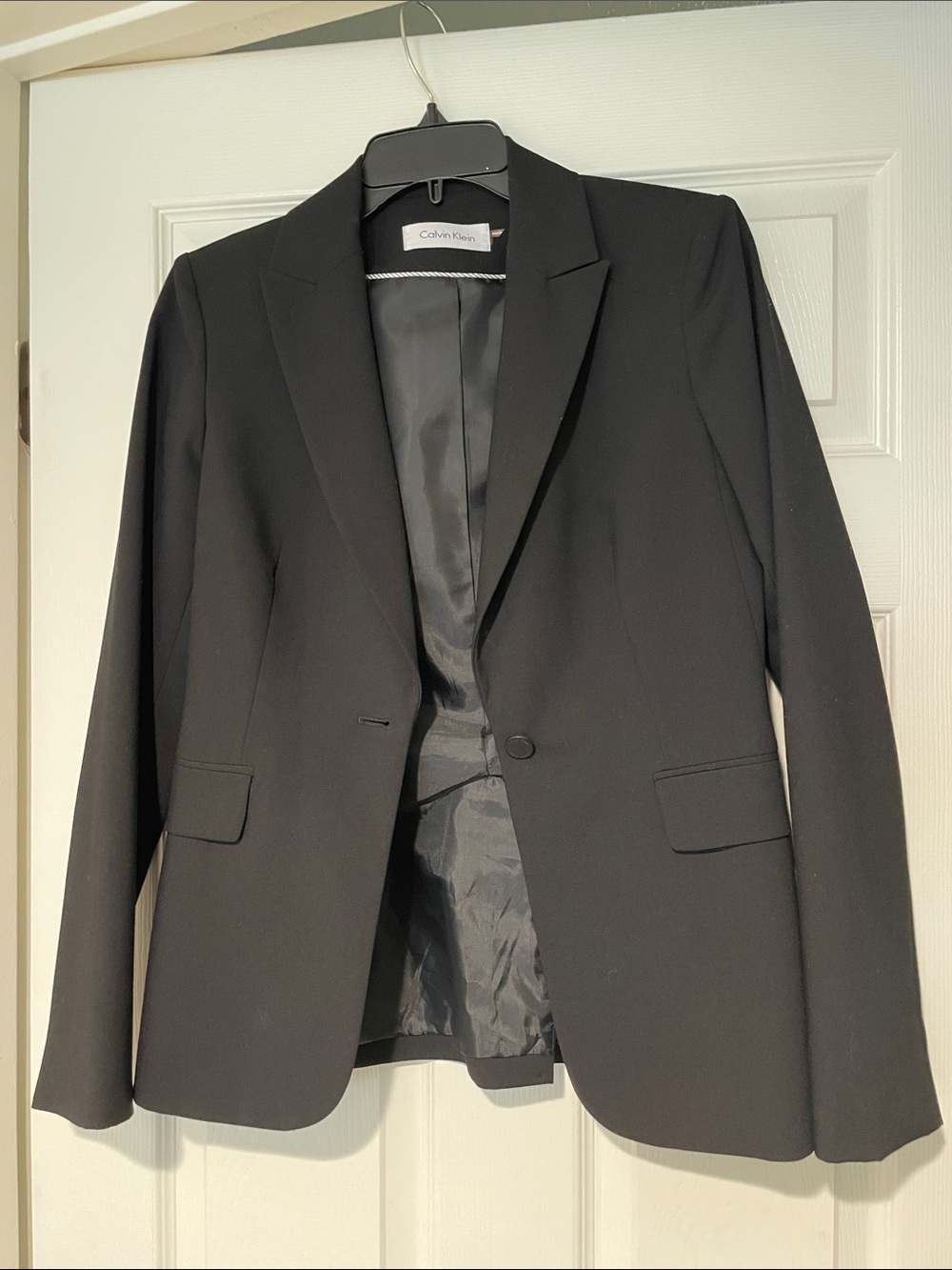 Like New Calvin Klein Black Single-Button Women’s Blazer